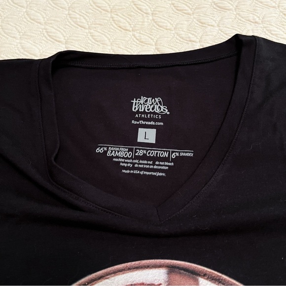 NEW Raw Threads Hot Chocolate Logo Women’s Bamboo Running Shirt (size Large) - Picture 2 of 3